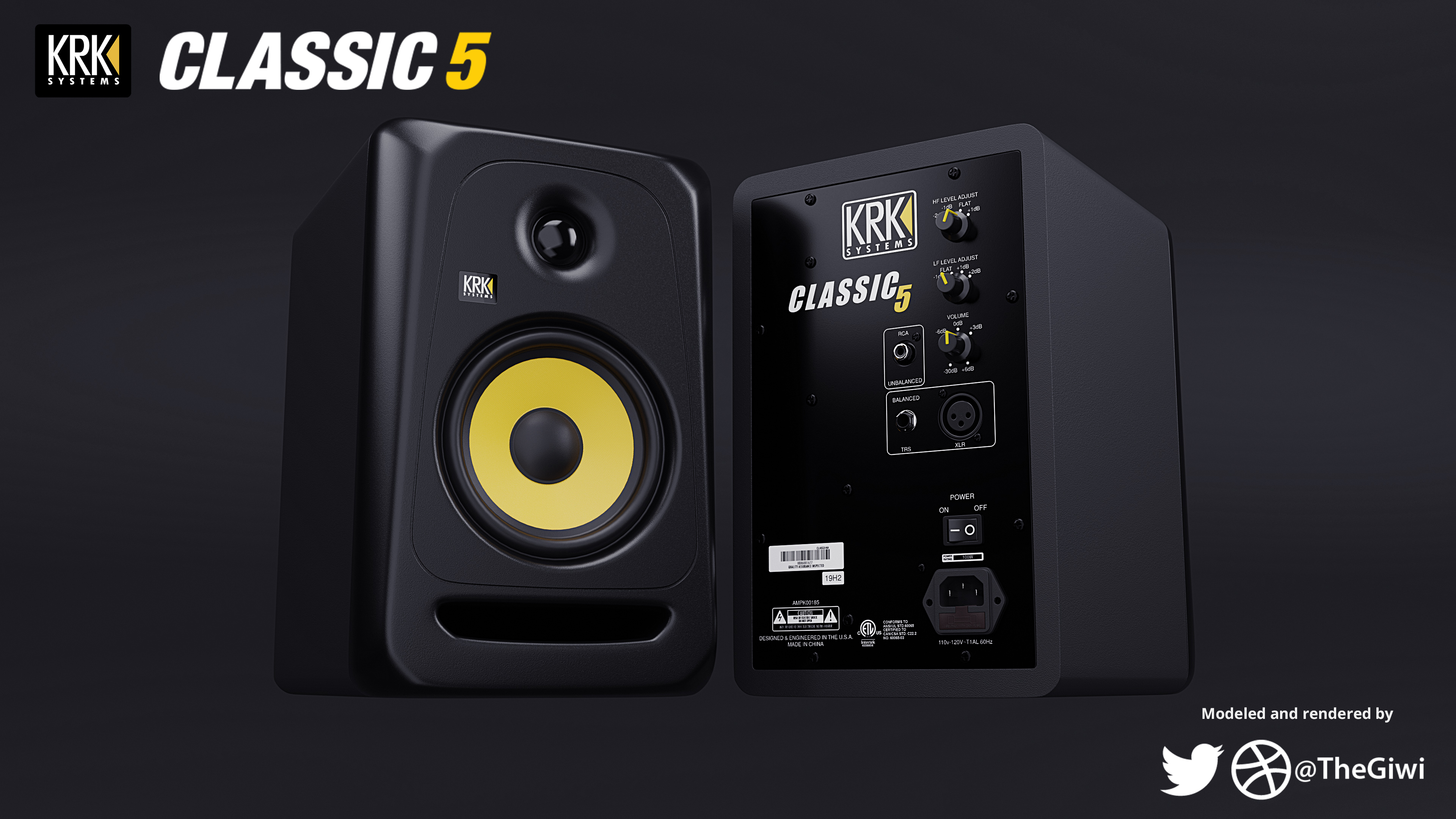 KRK Classic 5 Studio Monitor Speakers preview image 1